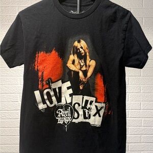 Edgy Black and Red Short Sleeve Tee with Graphic Design